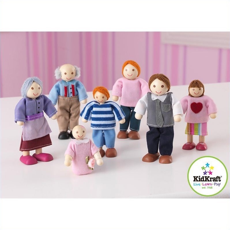 KidKraft Doll House Doll Family of 7 