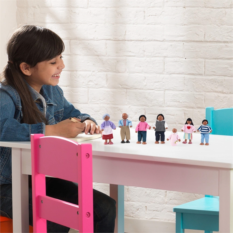 KidKraft Doll House Doll Family of 7 - African American