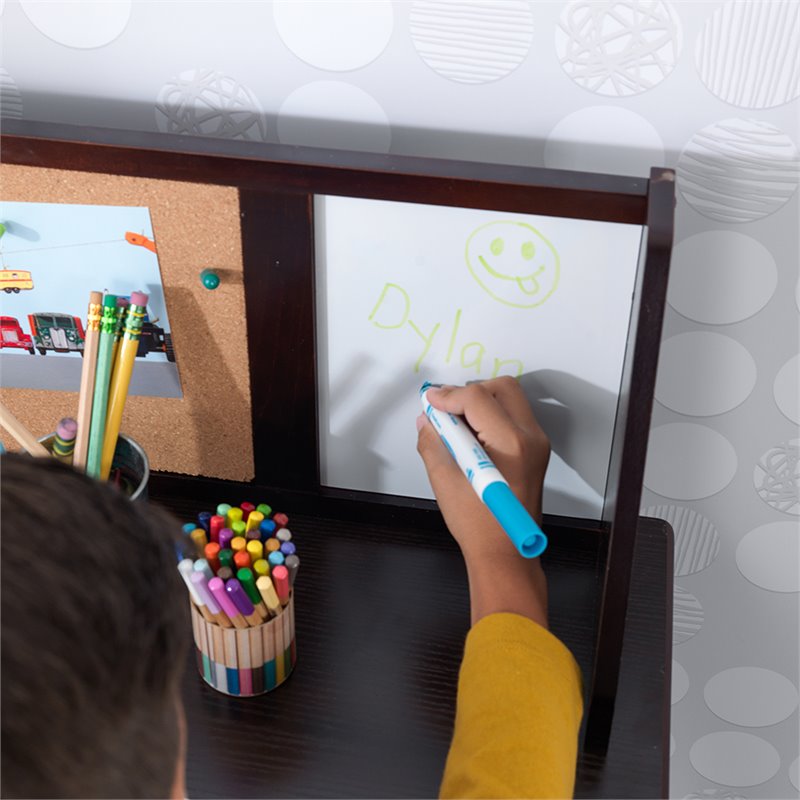 KidKraft Writing Desk with Chair in Espresso