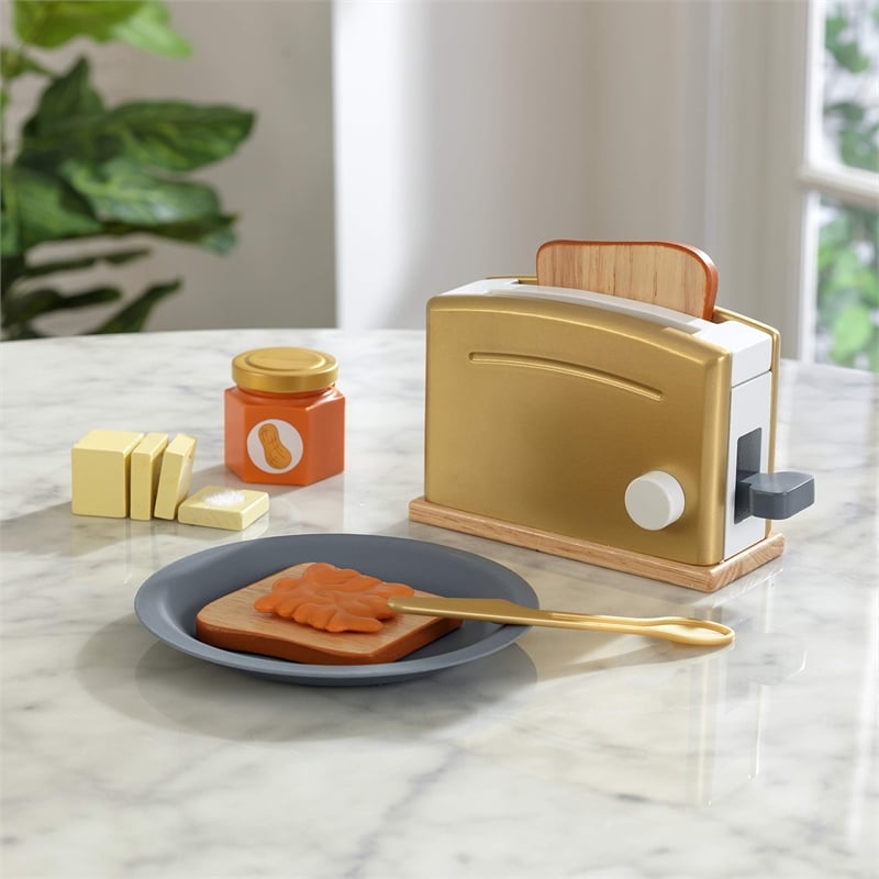 KidKraft Toaster Play Set in Espresso
