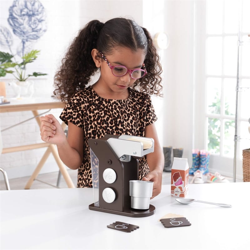 KidKraft Coffee Play Set in Espresso