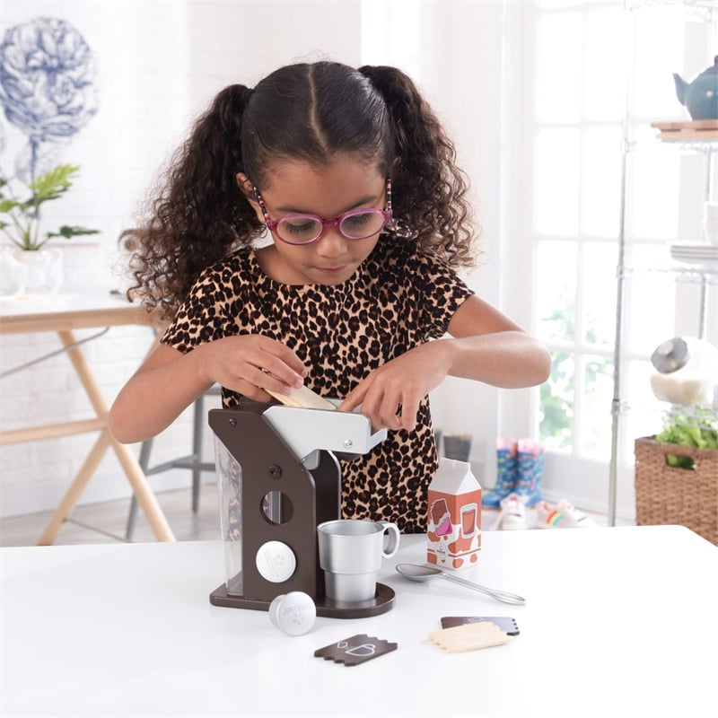 KidKraft Coffee Play Set in Espresso