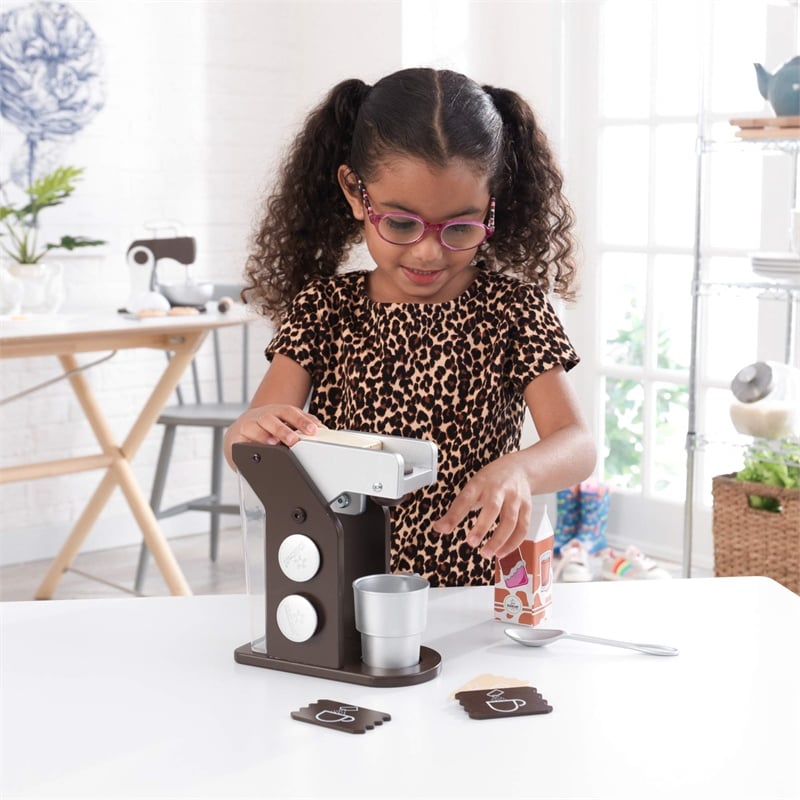KidKraft Coffee Play Set in Espresso