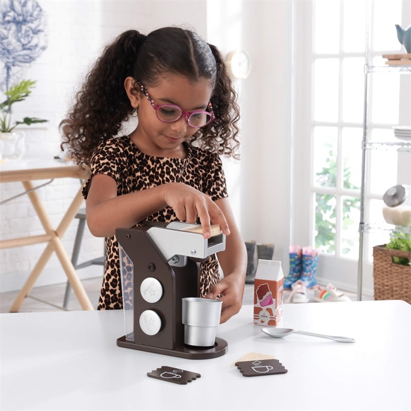 KidKraft Coffee Play Set in Espresso