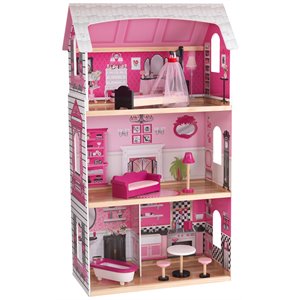 kidkraft bonita rosa dollhouse in pink