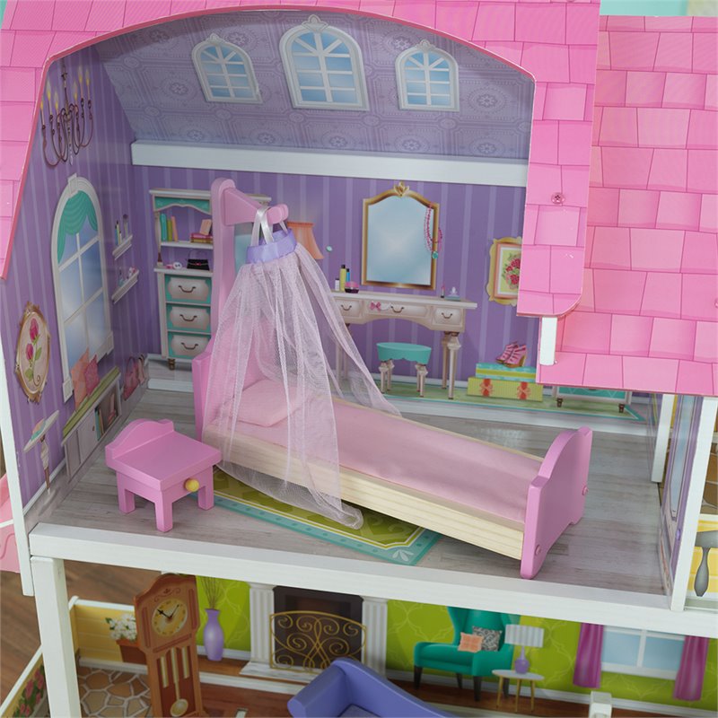 KidKraft Florence Dollhouse in Pink and Purple