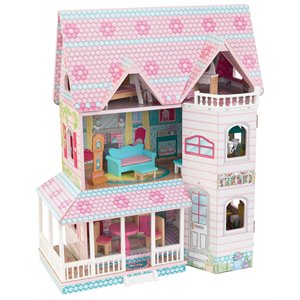 kidkraft abbey manor dollhouse in pink