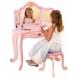 KidKraft Princess 2 Piece Kids Vanity Set in Pink