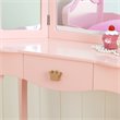 KidKraft Princess 2 Piece Kids Vanity Set in Pink