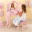 KidKraft Princess 2 Piece Kids Vanity Set in Pink
