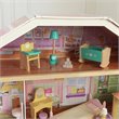 KidKraft 34 Piece Grand View Mansion Dollhouse in Pink and Natural