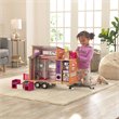 KidKraft 10 Piece Teeny Dollhouse in Purple and Pink