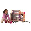 KidKraft 10 Piece Teeny Dollhouse in Purple and Pink