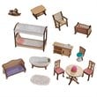 KidKraft 14 Piece Charlotte Dollhouse in White and Natural