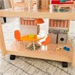 KidKraft 42 Piece So Stylish Mansion Wood Dollhouse in White and Natural