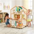 KidKraft 42 Piece So Stylish Mansion Wood Dollhouse in White and Natural