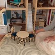 KidKraft 20 Piece Grand Anniversary Dollhouse in Blue and White