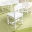 KidKraft 5 Piece Farmhouse Table and Chair Set in White