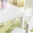KidKraft 5 Piece Farmhouse Table and Chair Set in White