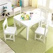 KidKraft 5 Piece Farmhouse Table and Chair Set in White