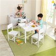 KidKraft 5 Piece Farmhouse Table and Chair Set in White