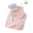 Girls Play Kitchen Set with Toy Dish Play Set and Chef Accessory Set