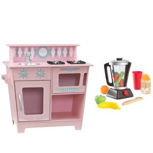 Kids Complete Play Kitchen Set with Smoothie Toy Set