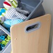 Kidkraft Sort It & Store It 4 Shelf Plastic Storage Bin Unit in Gray and Natural