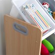 Kidkraft Sort It & Store It 4 Shelf Plastic Storage Bin Unit in Gray and Natural