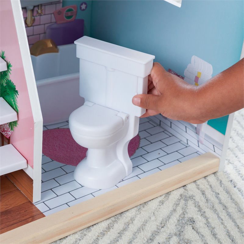 Kidkraft Zoey Magic Lights & Sounds 18 Piece Dollhouse with EZ Kraft