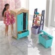 Kidkraft 8 Piece Wooden Plastic Master Closet Dollhouse Accessory Pack