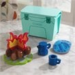 Kidkraft Let's Pretend 27 Piece Wooden Plastic Camping Cookout Play Set