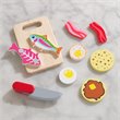 Kidkraft Let's Pretend 27 Piece Wooden Plastic Camping Cookout Play Set