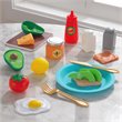 Kidkraft Create & Cook 20 Piece Wooden Plastic Avocado Toast Play Set