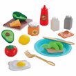 Kidkraft Create & Cook 20 Piece Wooden Plastic Avocado Toast Play Set