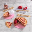 Kidkraft Create & Cook 20 Piece Wooden Plastic Apple Pie Play Set