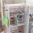 Kidkraft 2 in 1 Wooden Plastic Play Kitchen and Laundry in Gray and White