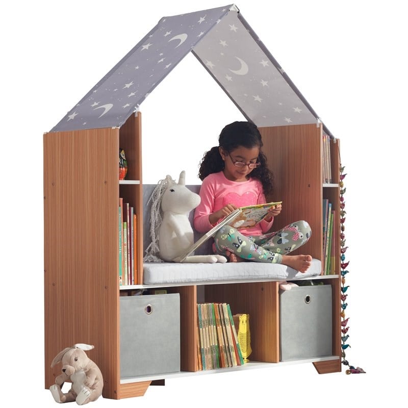 Kidkraft Little Dreamer Deluxe Fabric Wooden Reading Nook