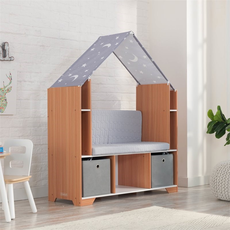 Kidkraft Little Dreamer Deluxe Fabric Wooden Reading Nook