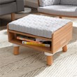 Kidkraft Mid-Century Kid 2 Piece Fabric Cushioned Reading Chair and Ottoman