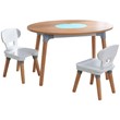 Kidkraft Mid-Century Kid 3 Piece Toddler Storage Activity Table Set