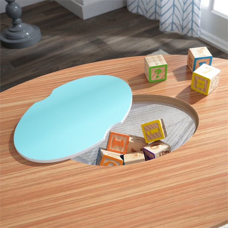 Kidkraft Mid-Century Kid 3 Piece Toddler Storage Activity Table Set