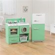 Kidkraft Homestyle Wooden Plastic Play Kitchen in Pistachio