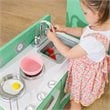 Kidkraft Homestyle Wooden Plastic Play Kitchen in Pistachio