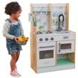 Kidkraft Let's Cook Wooden Plastic Play Kitchen in Natural