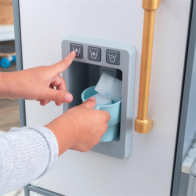 Kidkraft Uptown Elite Wooden Plastic Play Kitchen with EZ Kraft Assembly