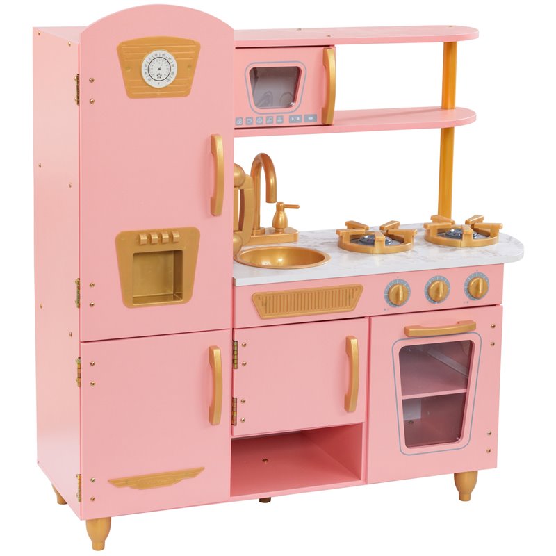 KidKraft Vintage Play Kitchen in Red 53173 Cymax Stores