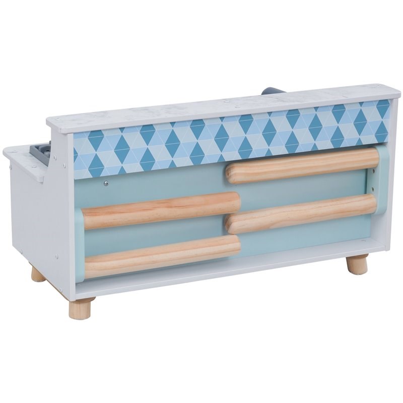 Kidkraft Play & Put Away Wooden Plastic Play Kitchen in White