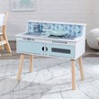 Kidkraft Play & Put Away Wooden Plastic Play Kitchen in White