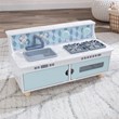 Kidkraft Play & Put Away Wooden Plastic Play Kitchen in White